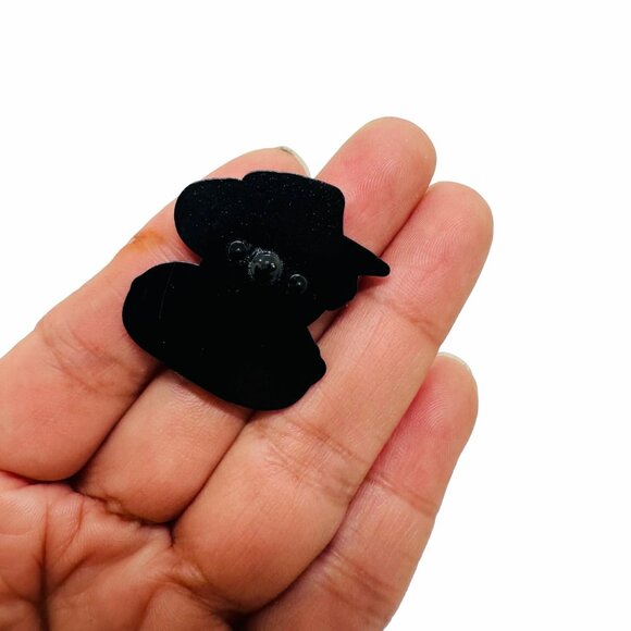 🤩Pin Cartoon Geometric Little Yellow Duck Wearing A Hat Metal Brooch Cowboy Hat - Picture 3 of 6